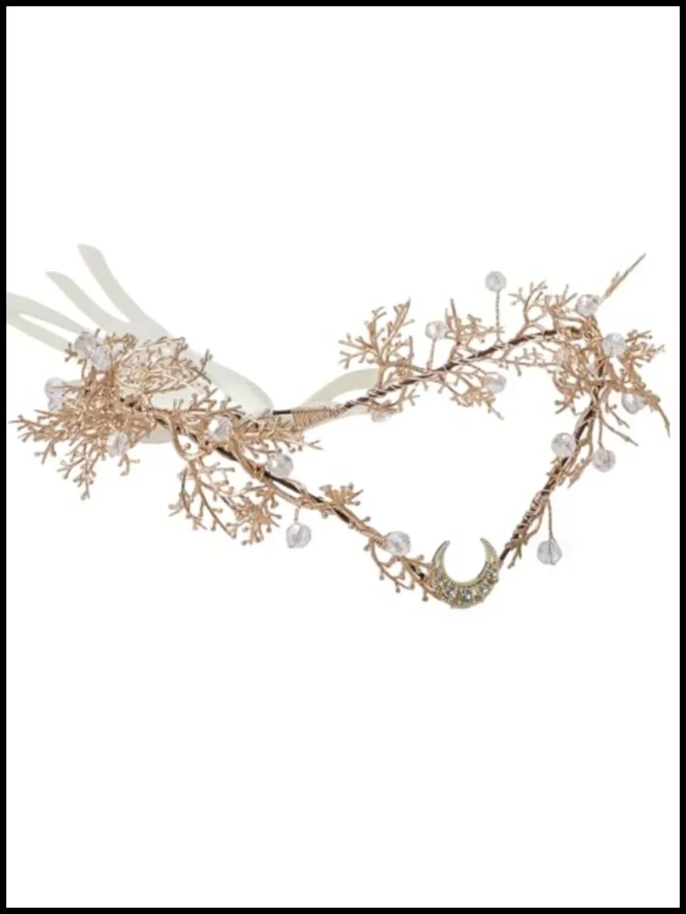 Woodland Flower Elf Crown Floral Moon Headpiece Forest Fairy Costume